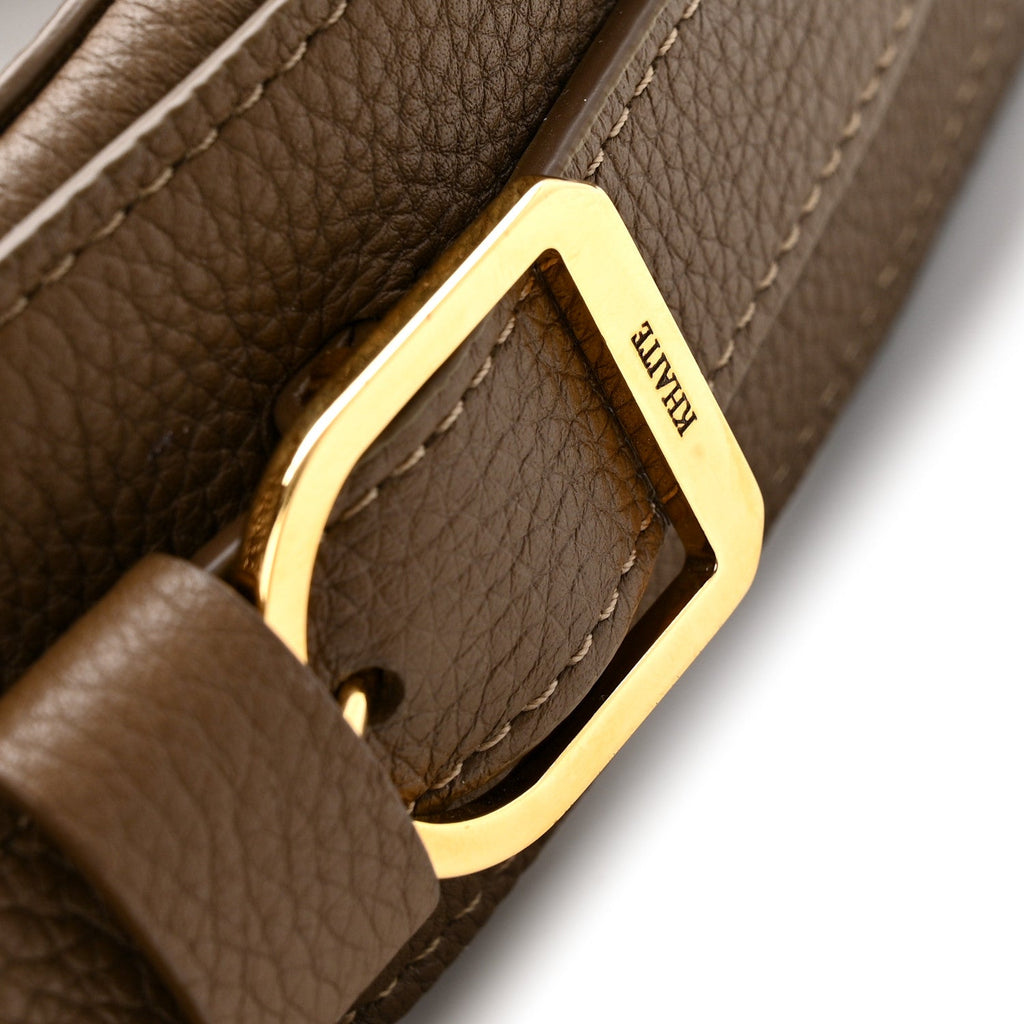 Pebbled Calfskin Augustina Hobo Hazelnut