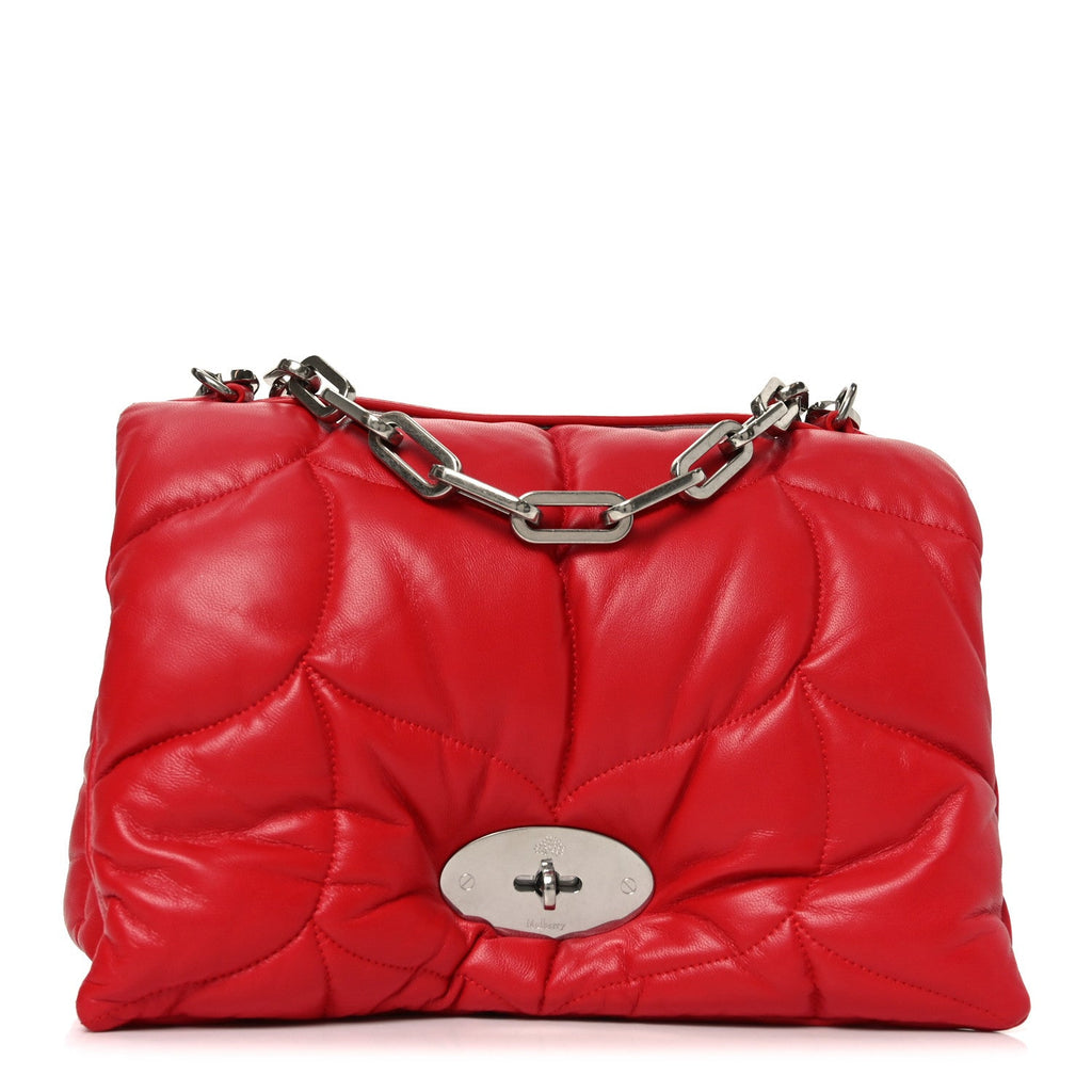 Nappa Pillow Quilted Softie Bag Lancaster Red