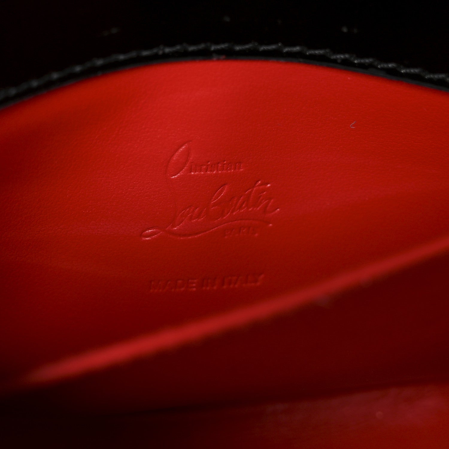 Abrasivato Calfskin Loubi54 Clutch Black Gun Metal