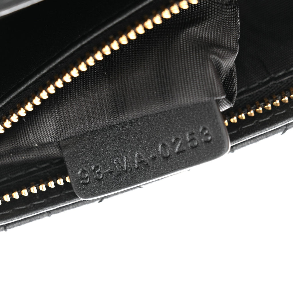 Lambskin Cannage Chain My Dior Daily Chain Pouch Black