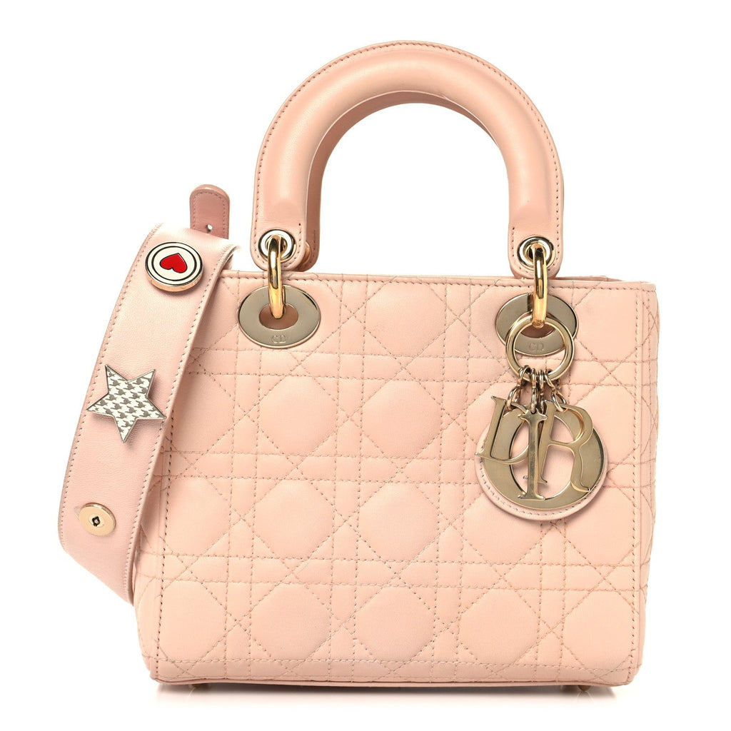 Lambskin Cannage Small My ABCDior Lady Dior Light Pink