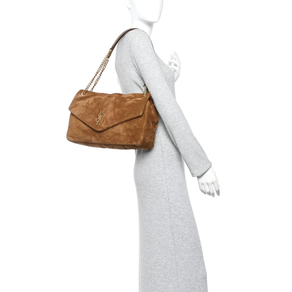 Suede Large Calypso Caramel Cognac