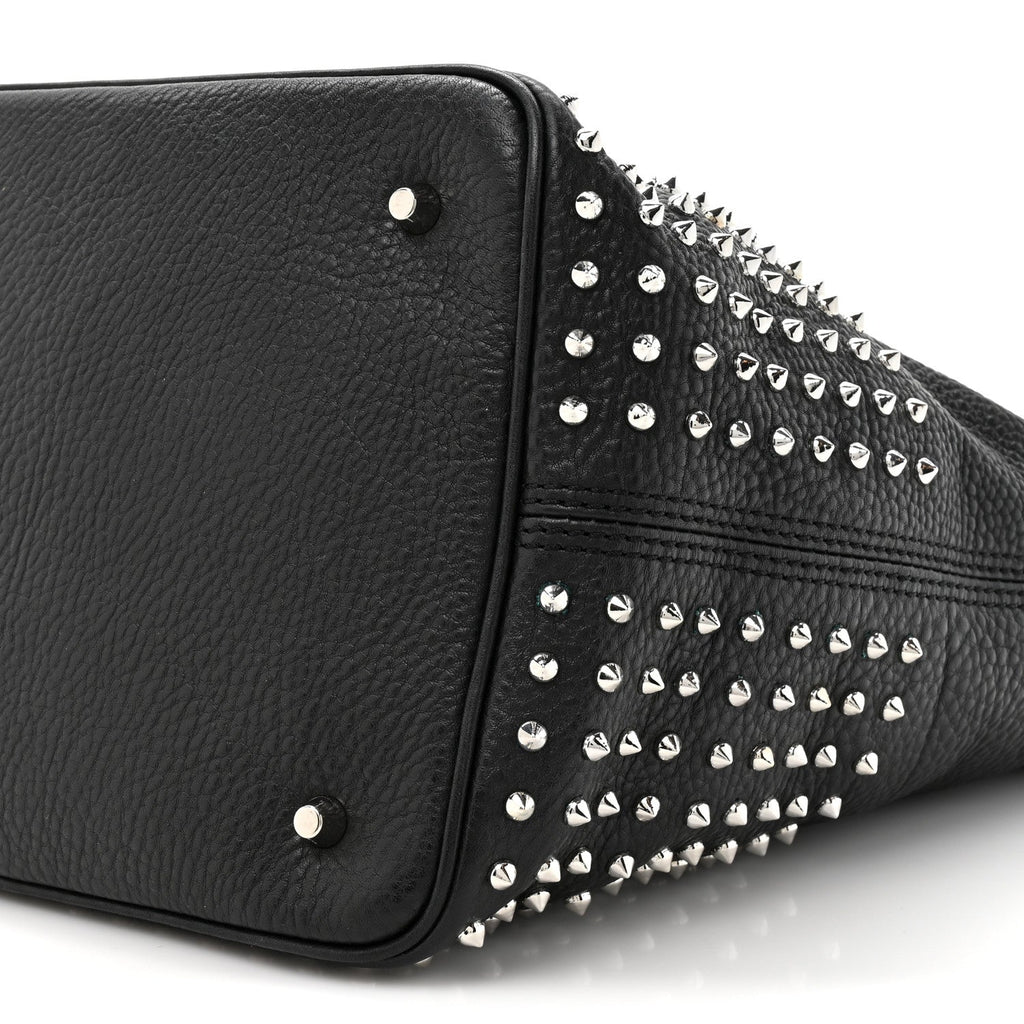 Calfskin Studded Medium Susanna Hobo Black