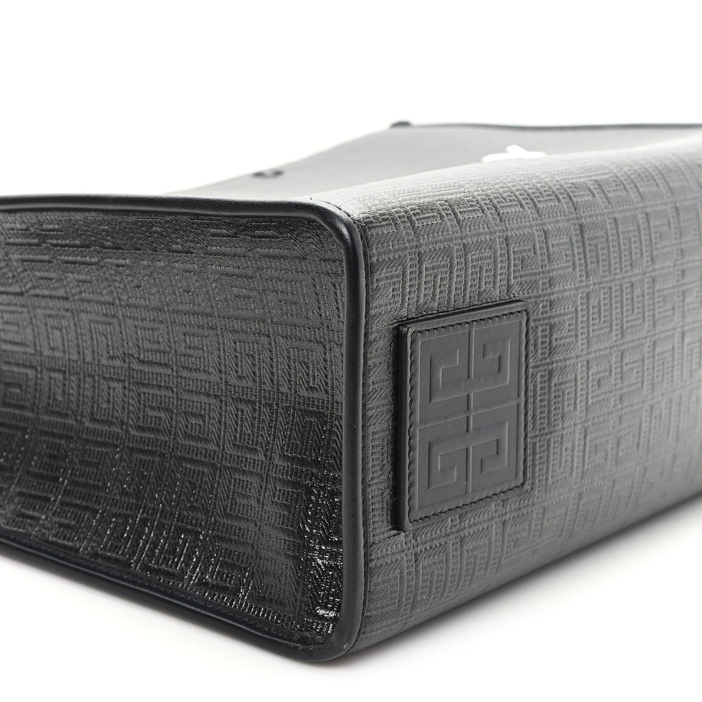 4G Coated Canvas Logo Medium G-Tote Black