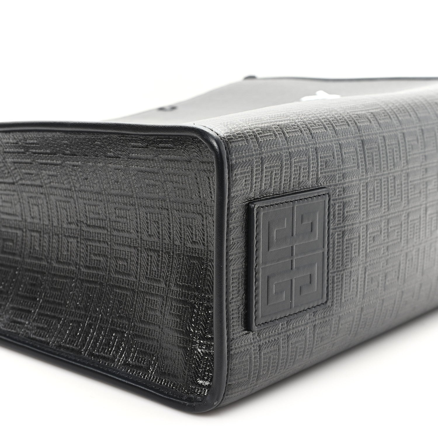 4G Coated Canvas Logo Medium G-Tote Black