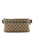 Monogram Dollar Calfskin Waist Pouch Beige Ebony Testa di Moro Marrone Scuro