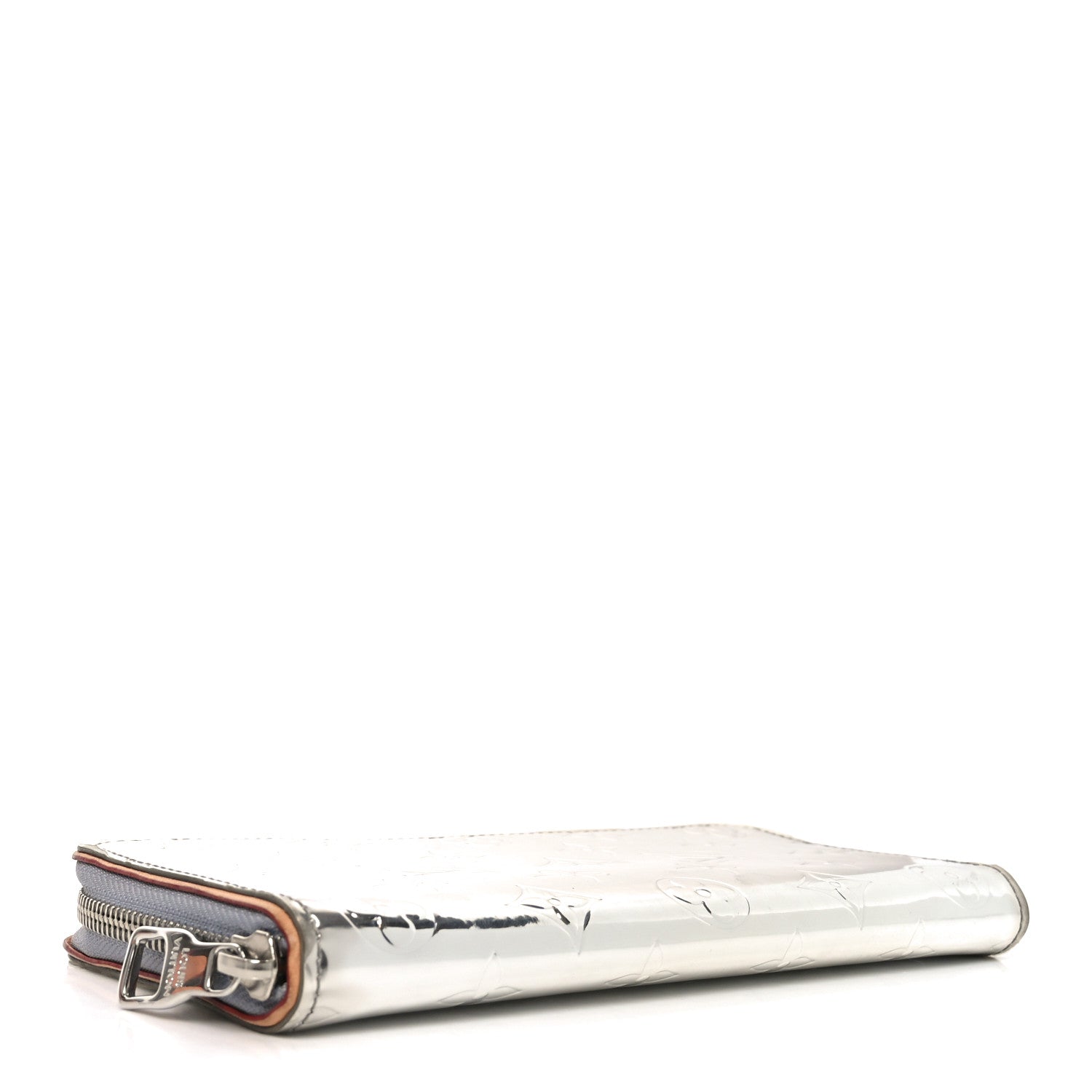 Monogram Mirror Zippy Wallet Silver