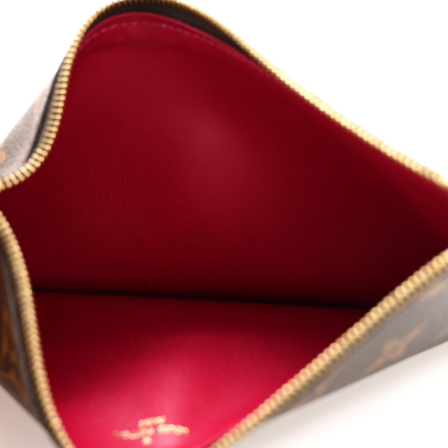 Monogram Pochette Felicie Chain Wallet Fuchsia