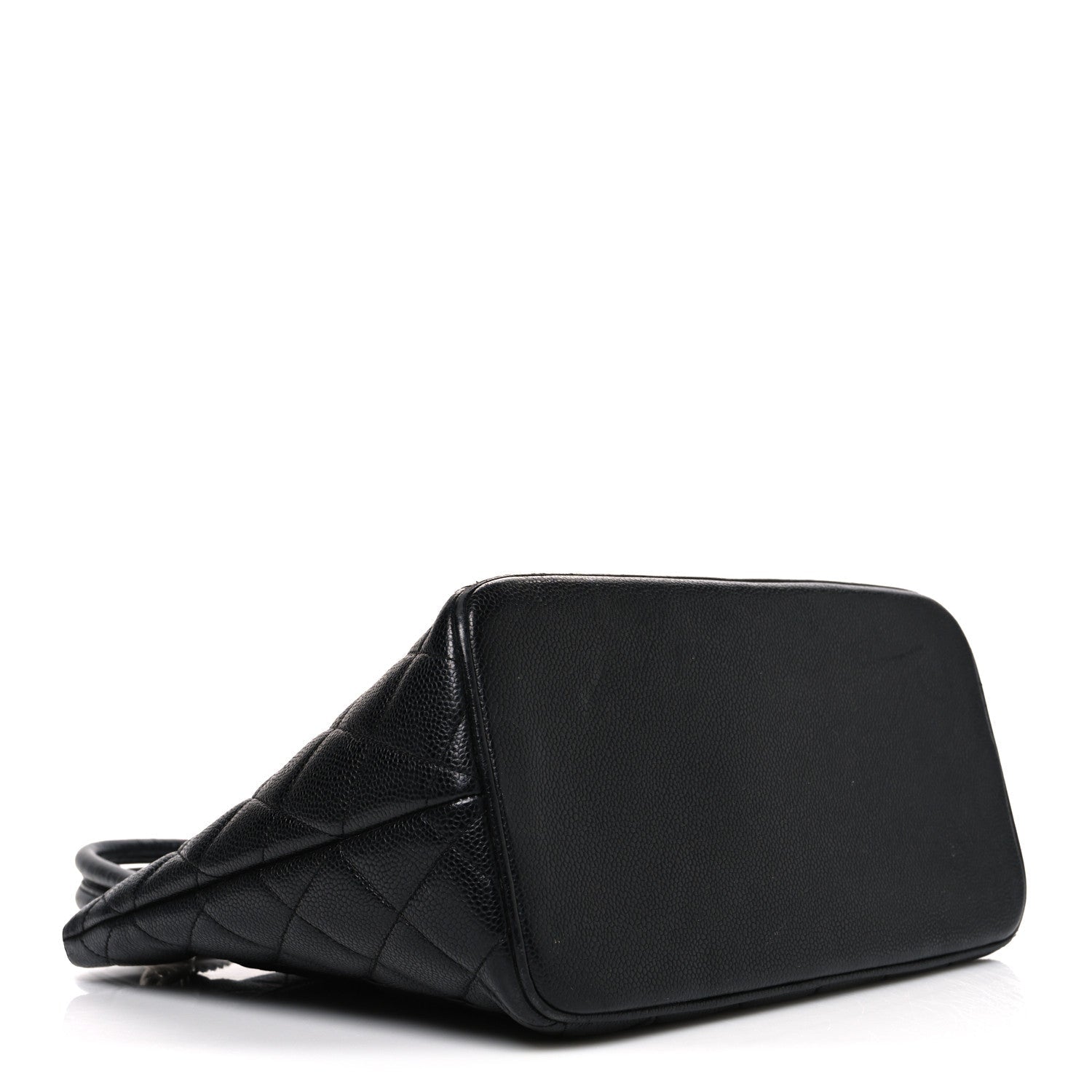 Caviar Quilted Medallion Tote Black