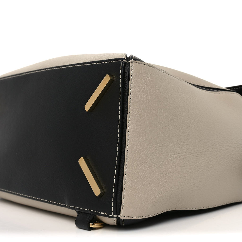 Grained Calfskin Medium Puzzle Bag Amber Light Oat