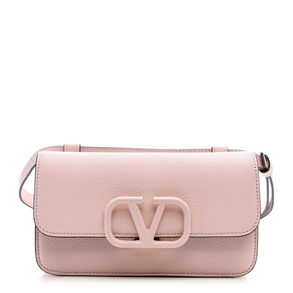 Grainy Calfskin VSling Belt Bag Rose Quartz