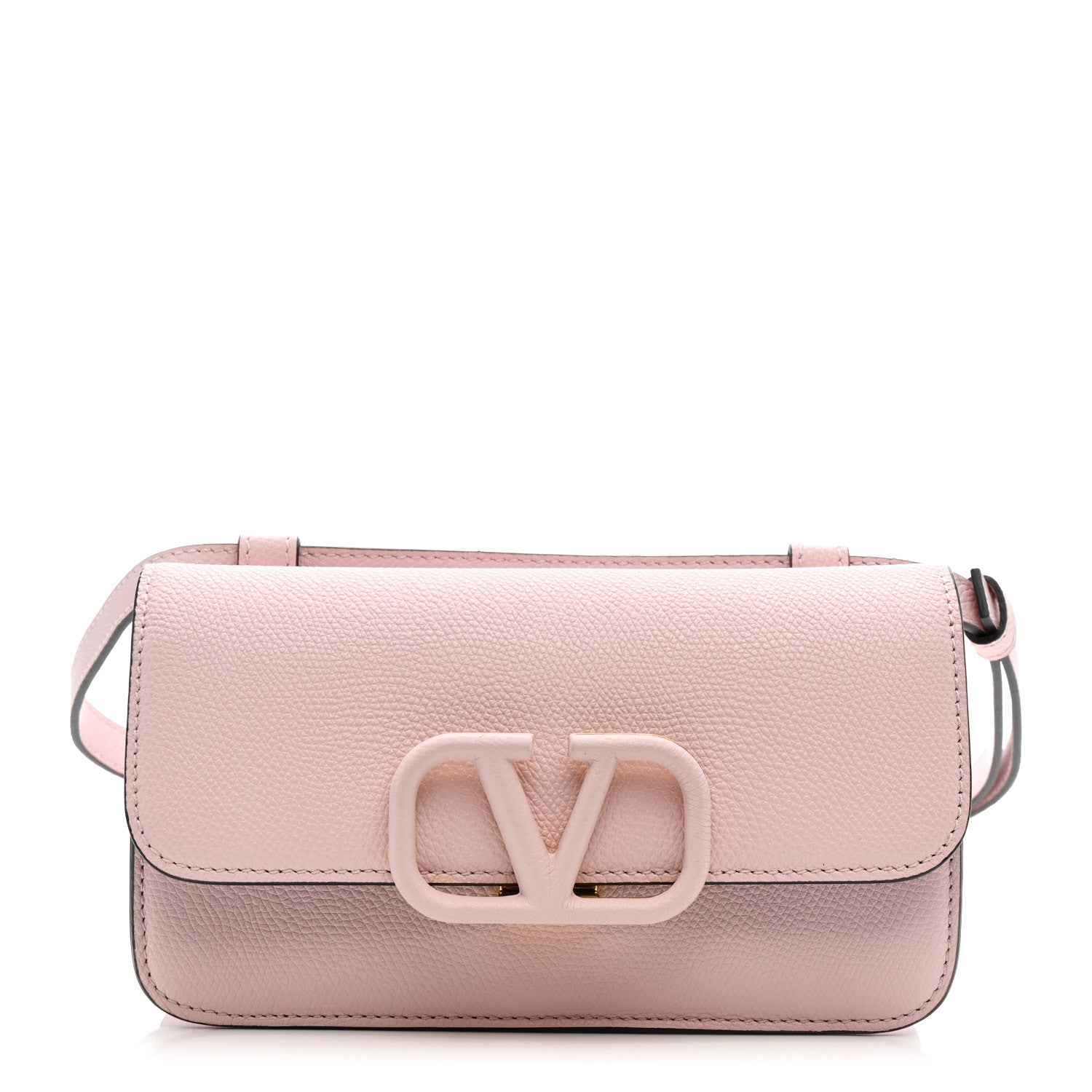 Grainy Calfskin VSling Belt Bag Rose Quartz