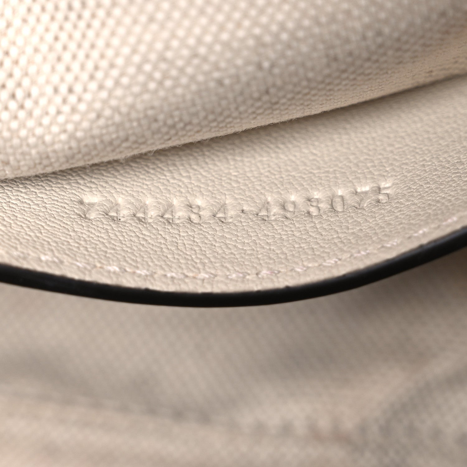 Sakai Be Green Calfskin Diagonal Stitched Blondie Top Handle Bag Mystic White