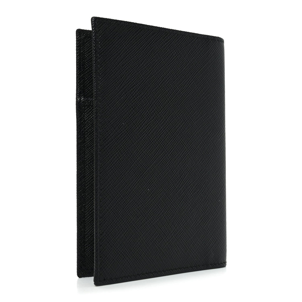 Saffiano Passport Holder Black