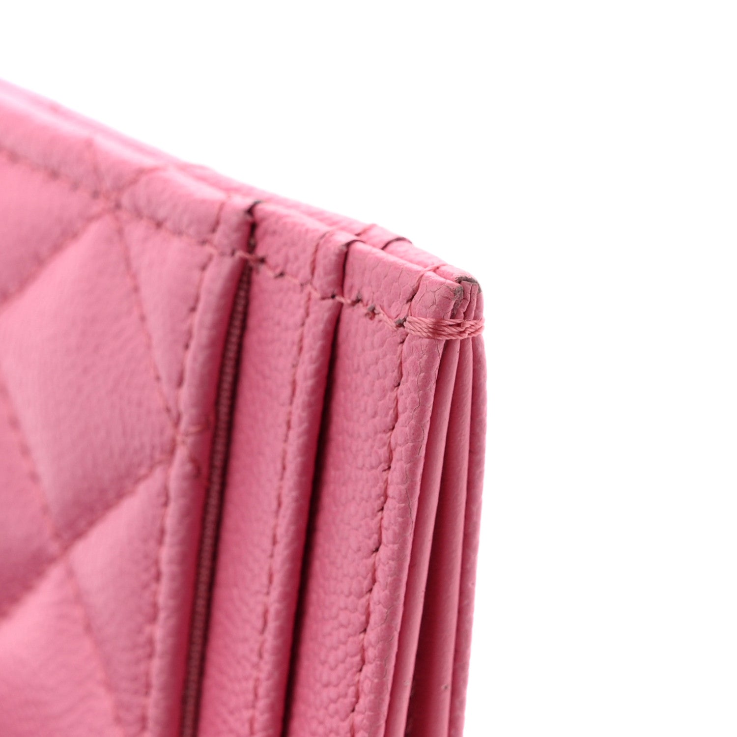 Caviar Quilted Boy  Holder Pink