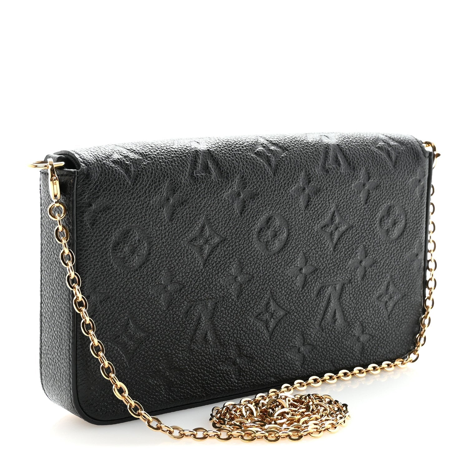 Empreinte Pochette Felicie Chain Wallet Black
