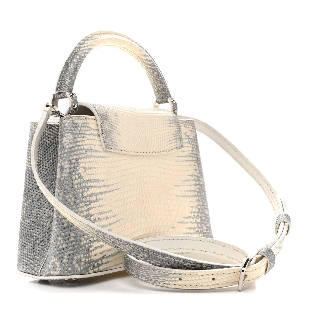 Lizard Capucines Mini White