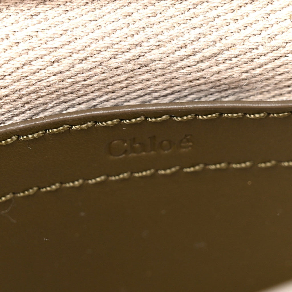 Suede Calfskin Small Marcie Saddle Bag Deep Olive