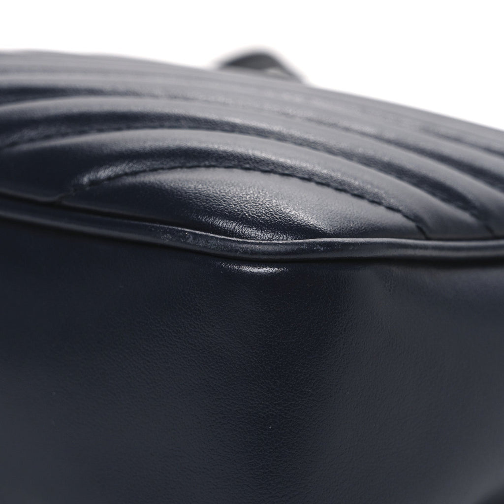 Calfskin Matelasse Monogram Lou Camera Bag Deep Marine