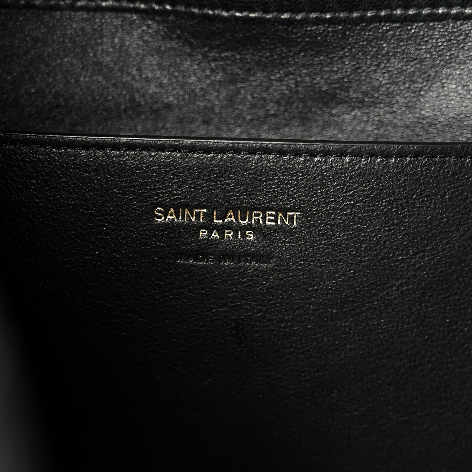 Grained Lambskin Cassandre Envelope Pouch Black