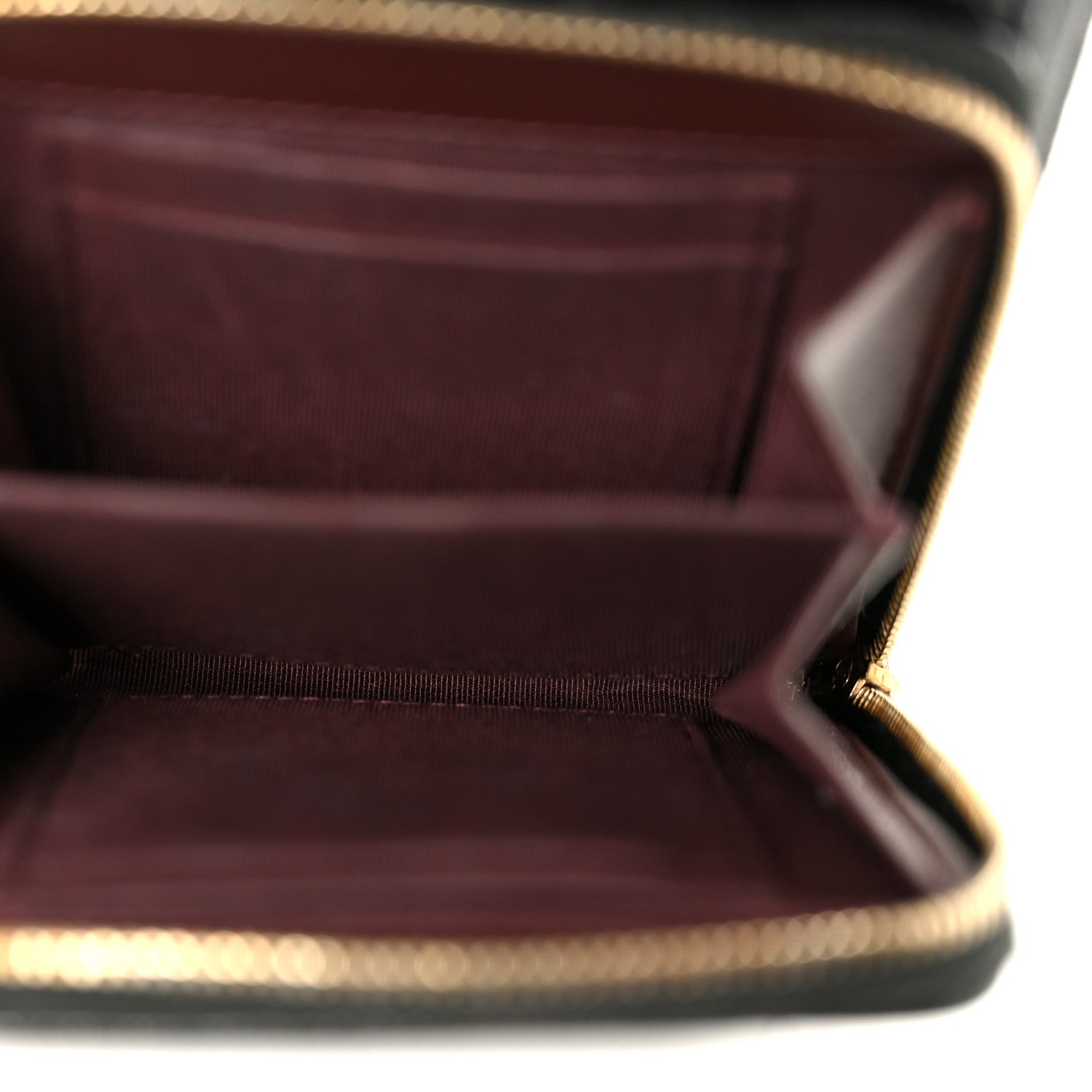 Caviar Quilted Phone Holder With Chain Black