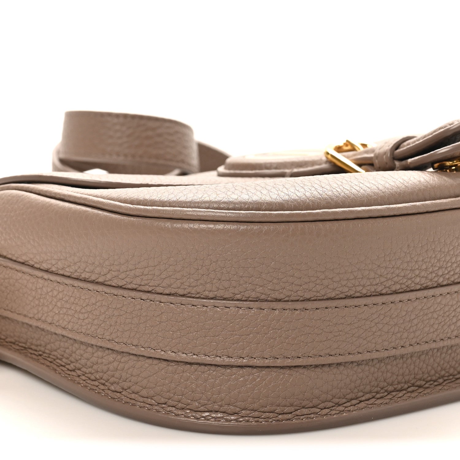 Grained Calfskin Medium Bobby Flap Warm Taupe