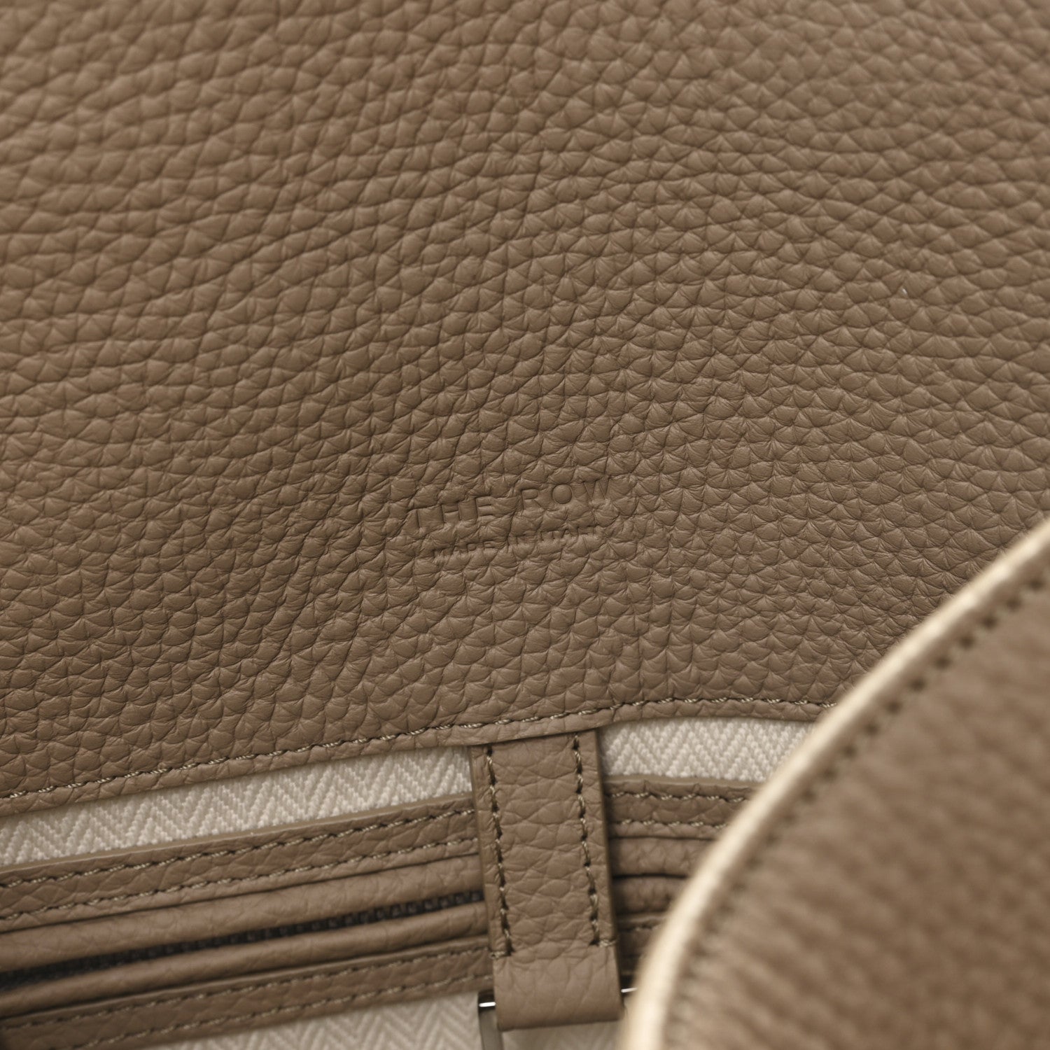 Matte Grained Calfskin Soft Margaux 15 Dark Taupe