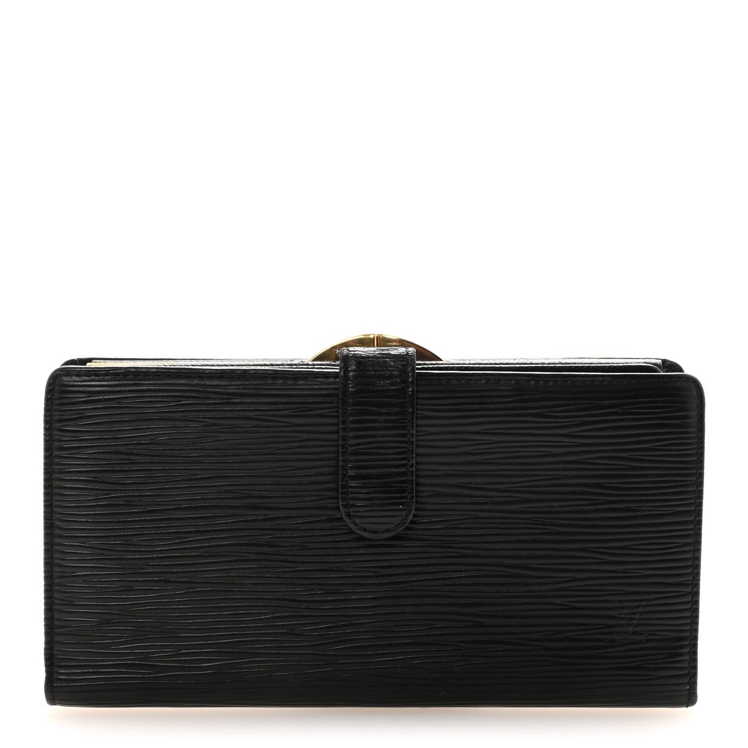 Epi Viennois Continental French Purse Wallet Black