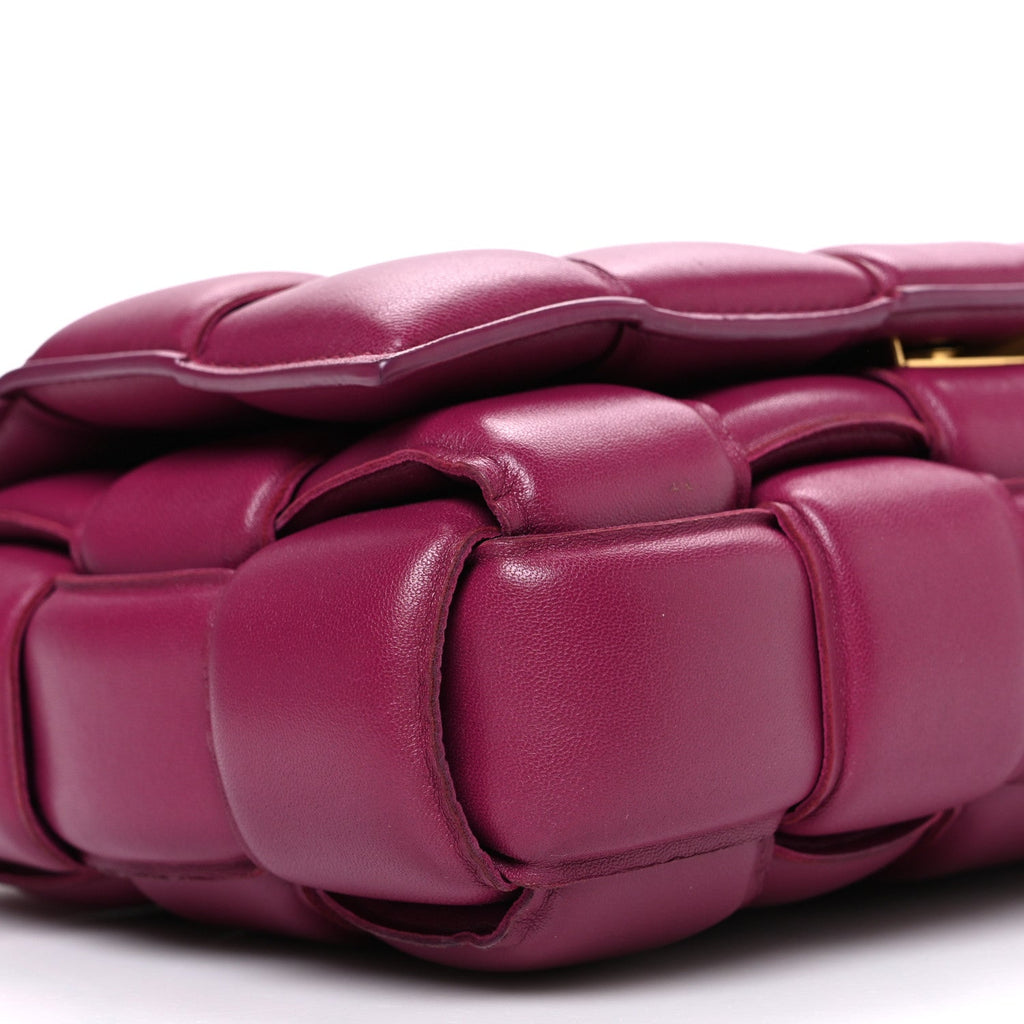 Nappa Maxi Intreccio Padded Cassette Crossbody Bag Cinnabar