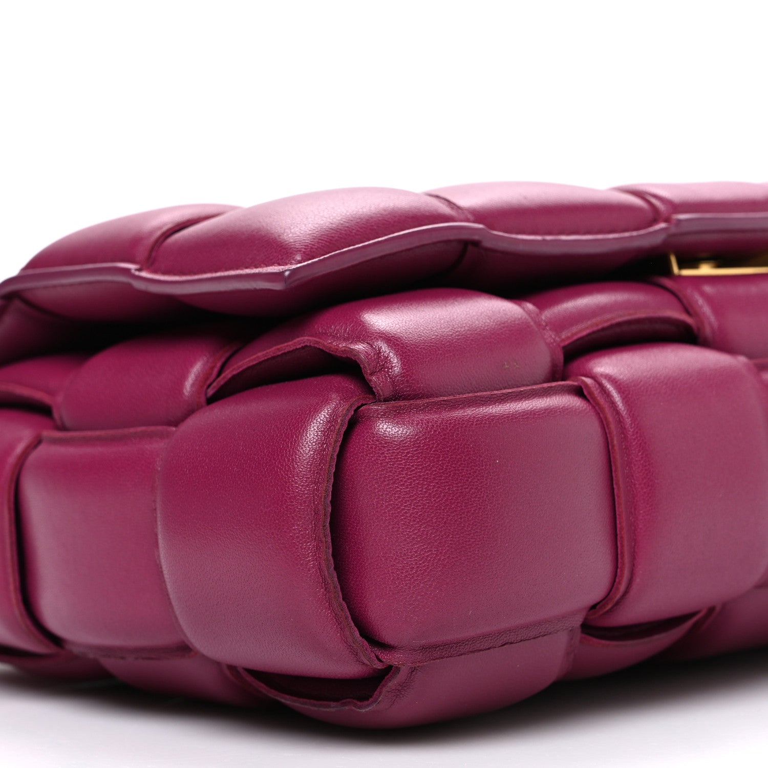 Nappa Maxi Intreccio Padded Cassette Crossbody Bag Cinnabar