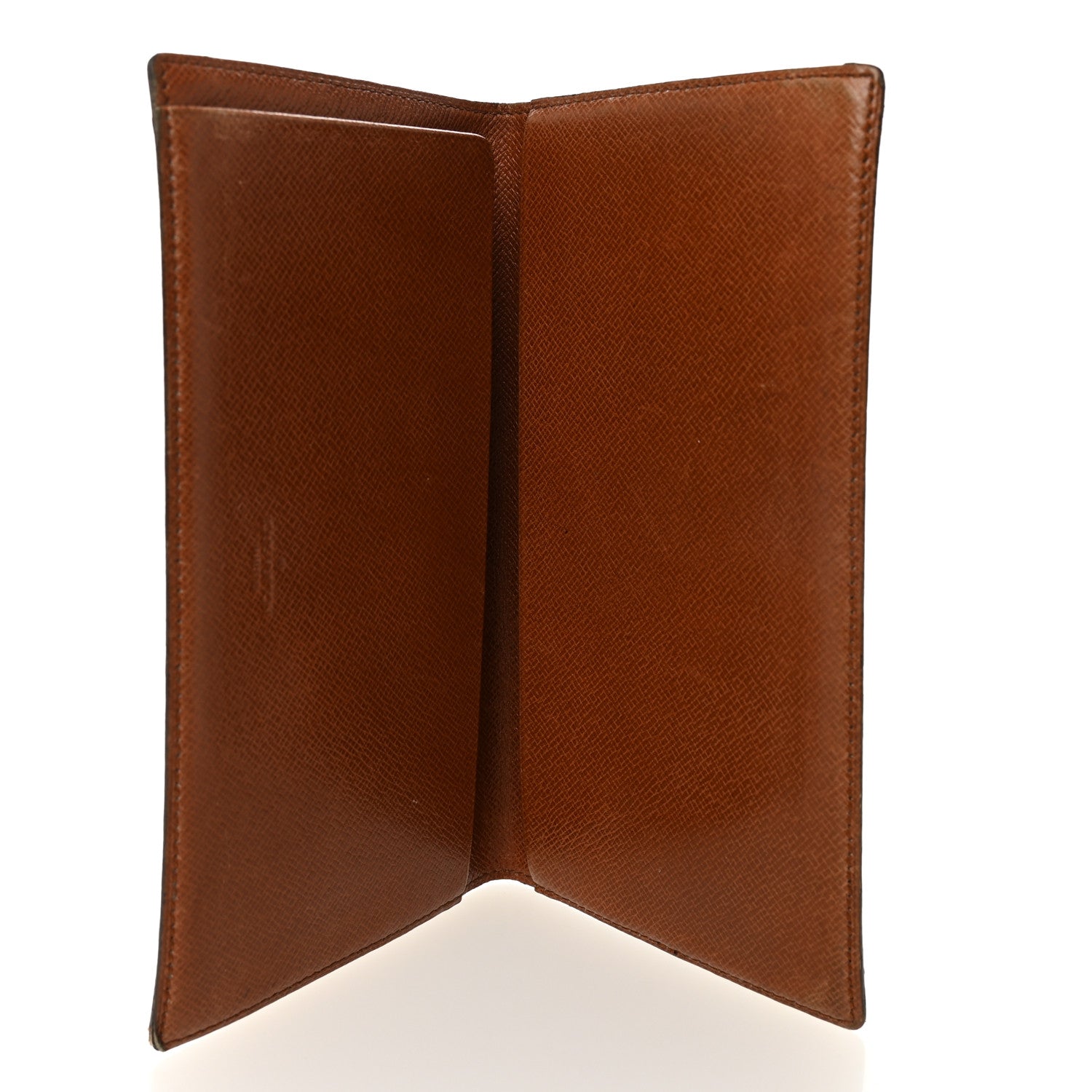 Monogram Simple Checkbook Holder Wallet Cover
