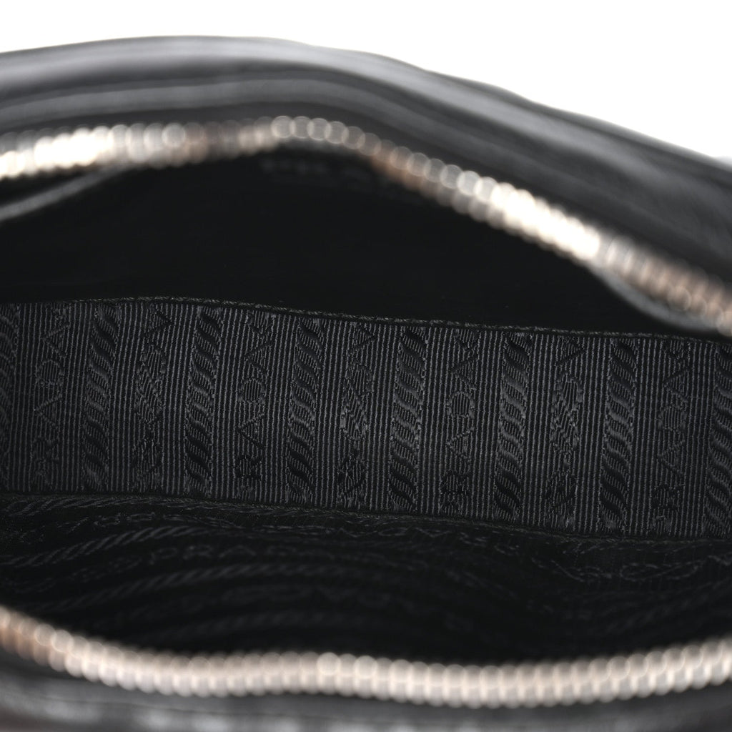 Soft Calfskin Diagramme Belt Bag Black