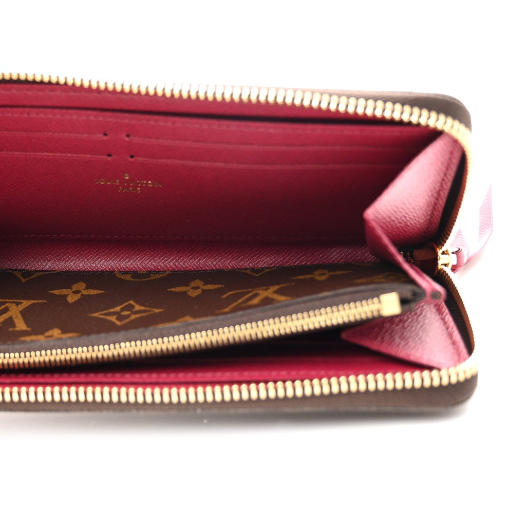 Monogram Clemence Wallet Fuchsia