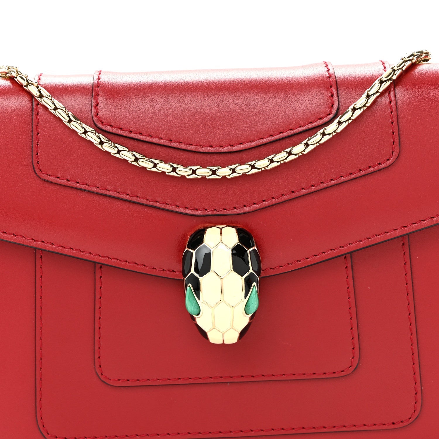Calfskin Serpenti Forever Crossbody Bag Red