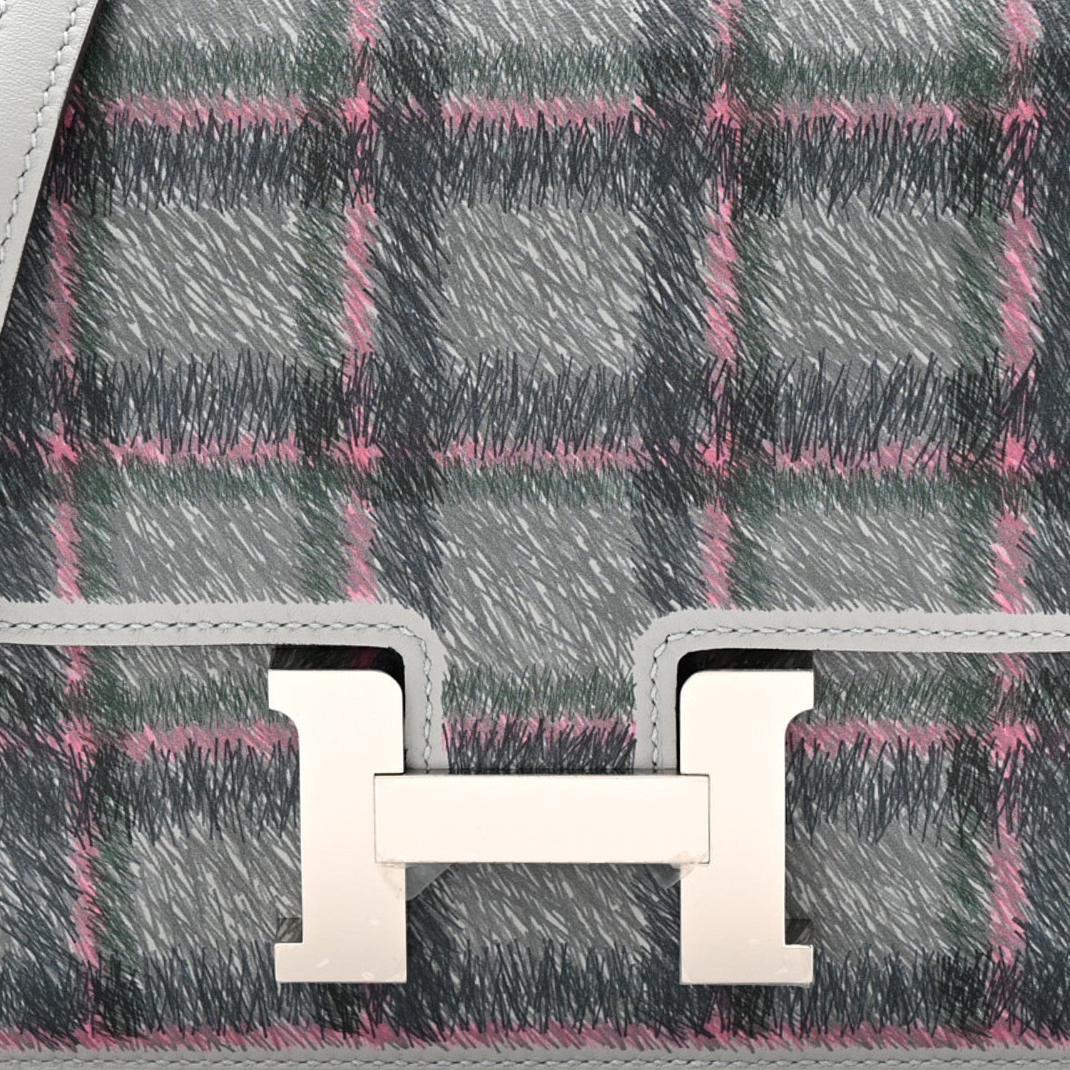 Swift Tartan Printed Constance 18 Bleu Glacier