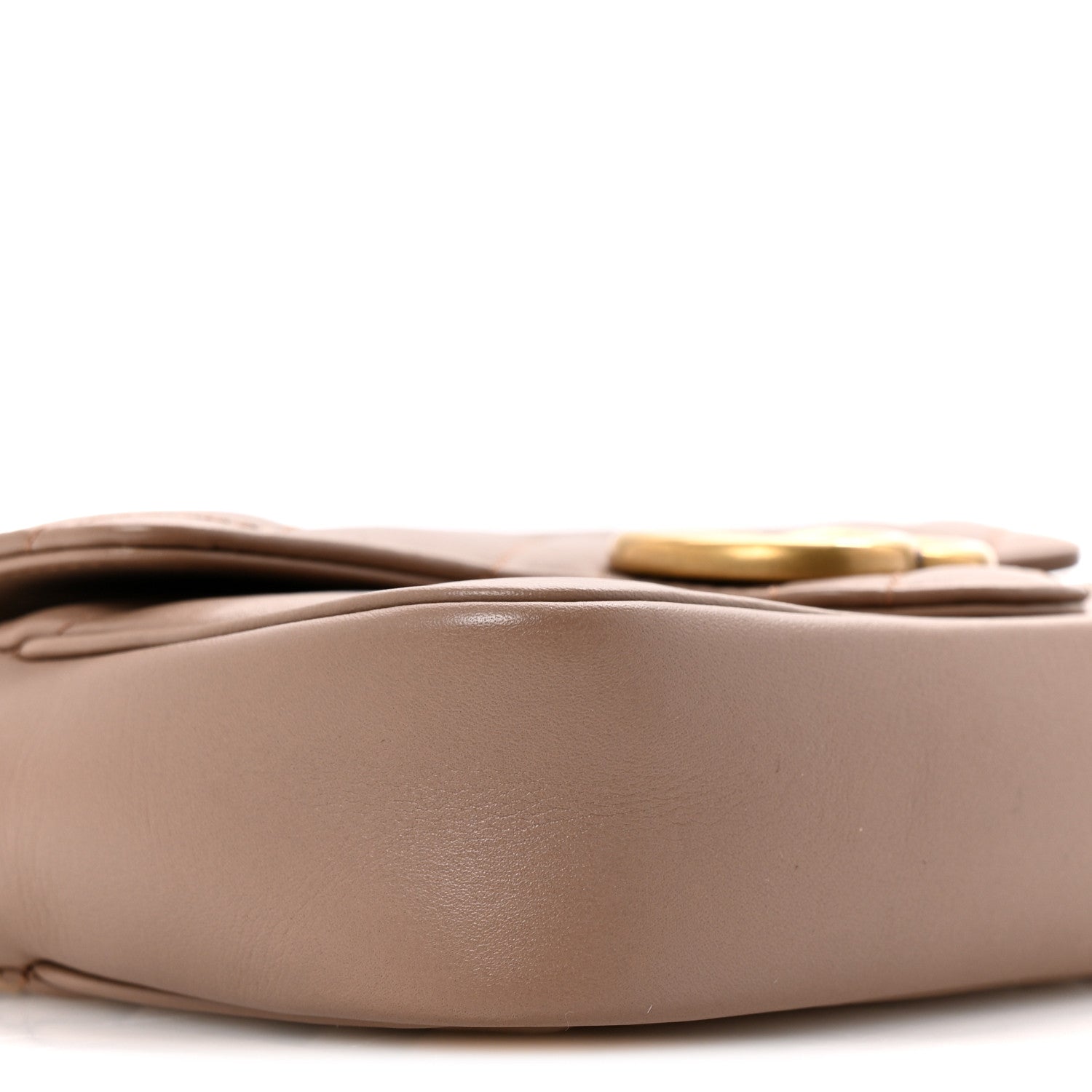 Calfskin Matelasse Super Mini GG Marmont Shoulder Bag Porcelain Rose