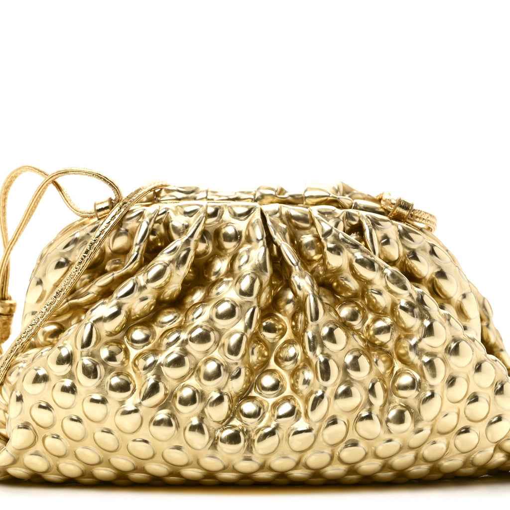 Metallic Fabric Bubble Wrap The Mini Pouch Gold