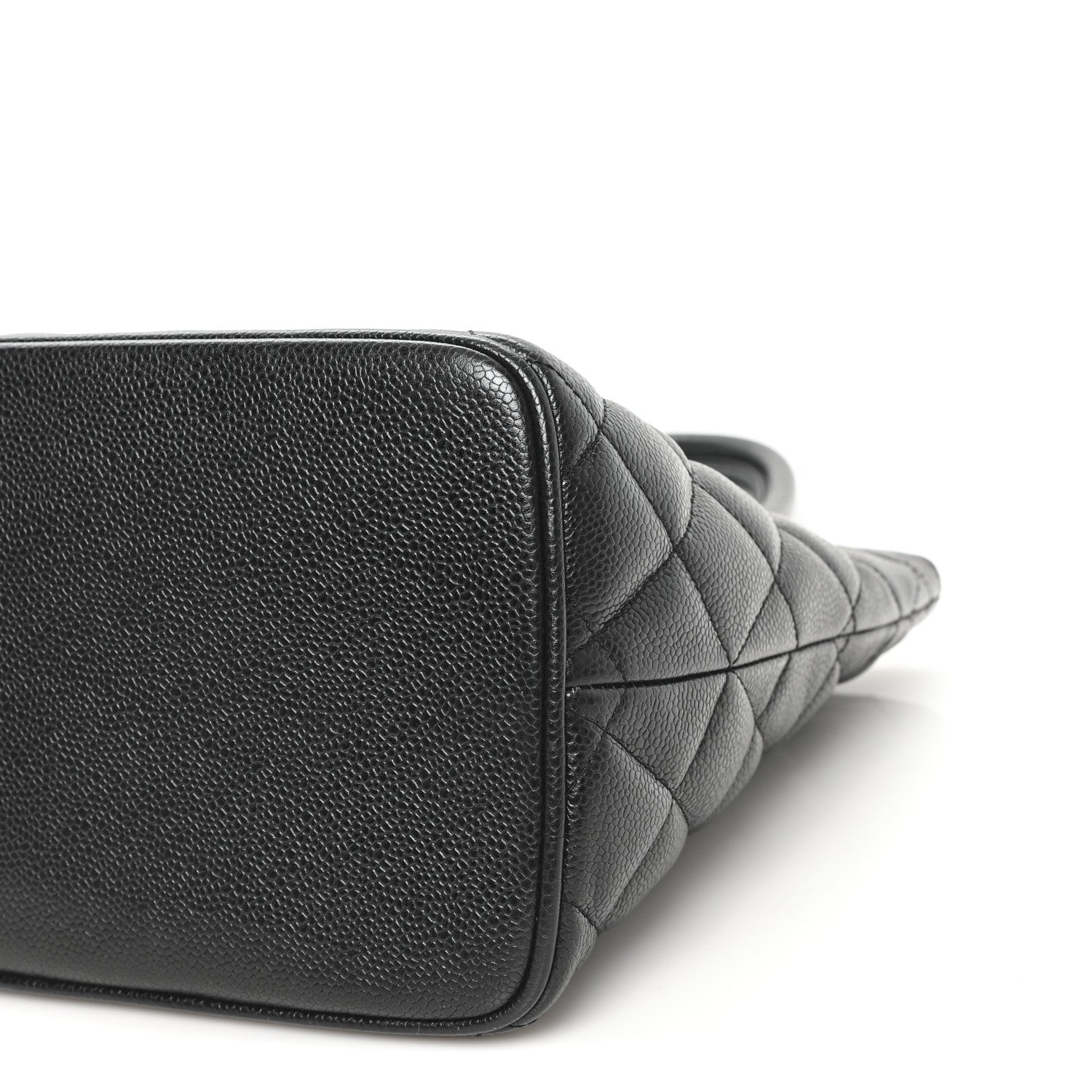 Caviar Quilted Medallion Tote Black
