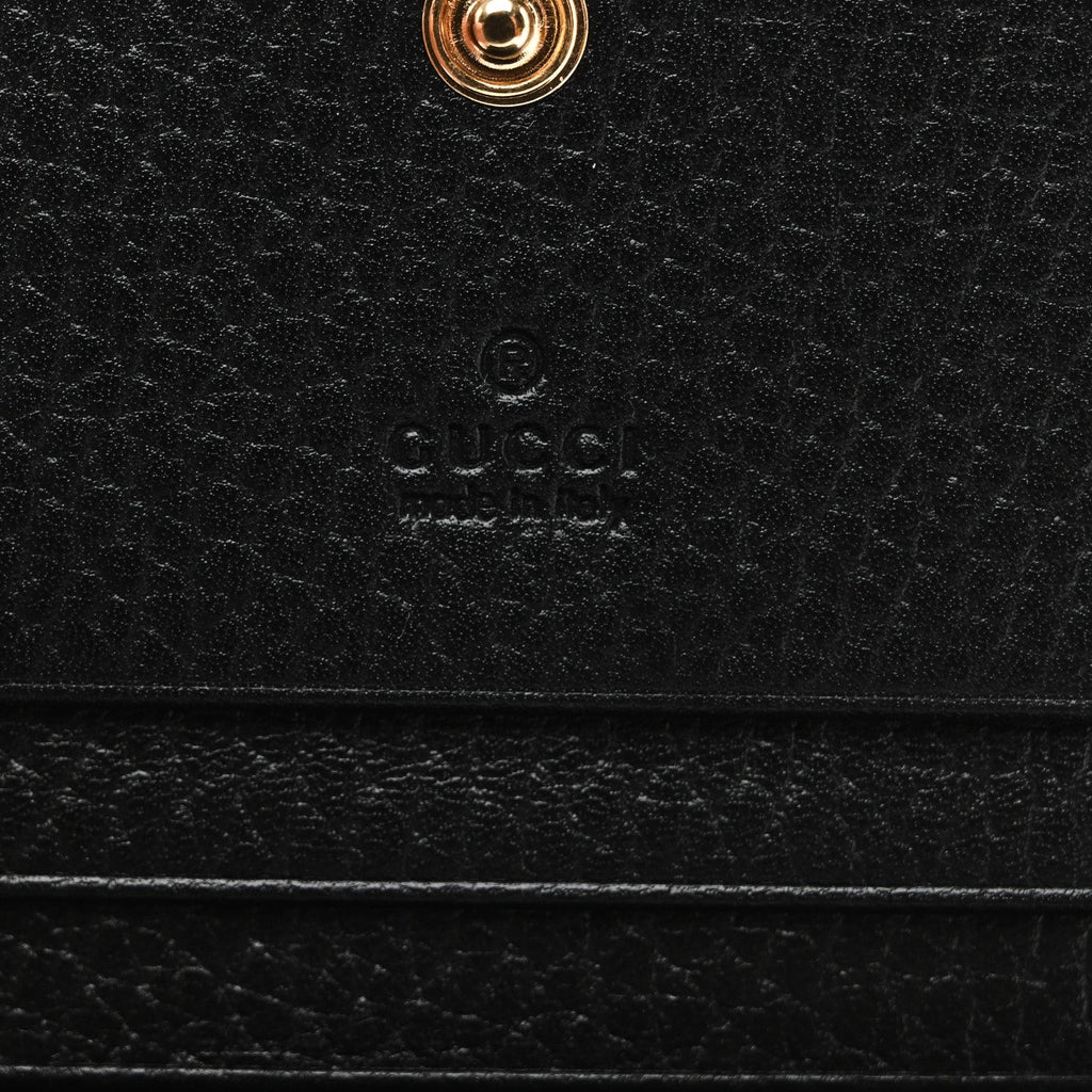 Dollar Calfskin GG Supreme Monogram GG Marmont  Case Black Beige Ebony