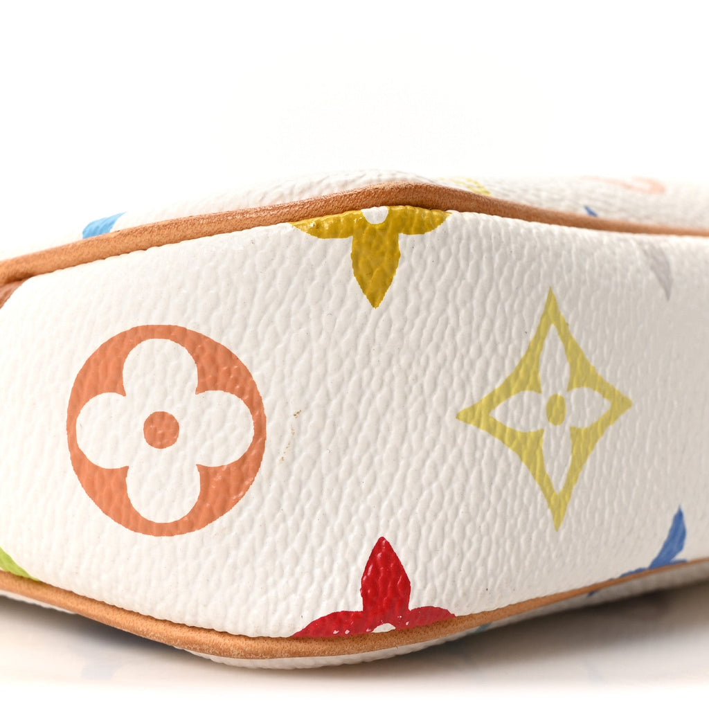 Monogram Multicolor Pochette Accessories White