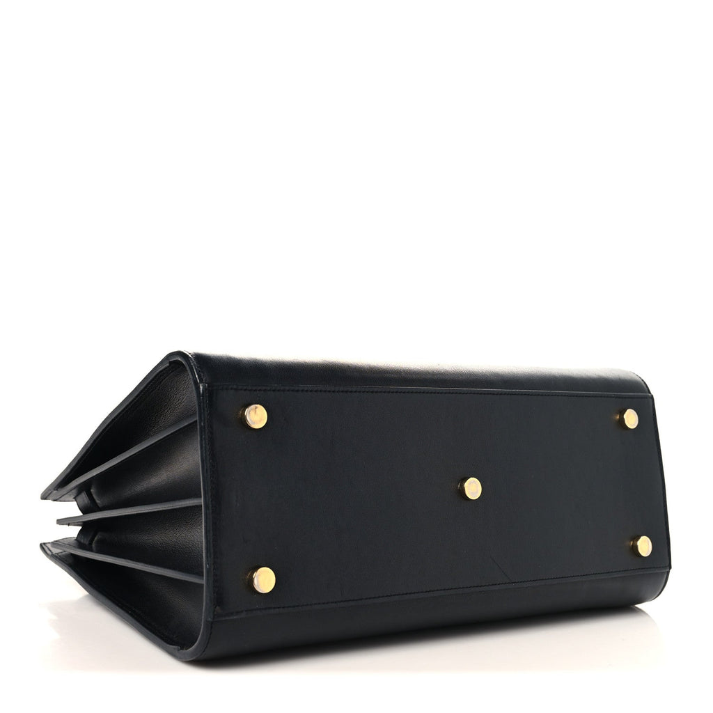 Calfskin Small Sac De Jour Black