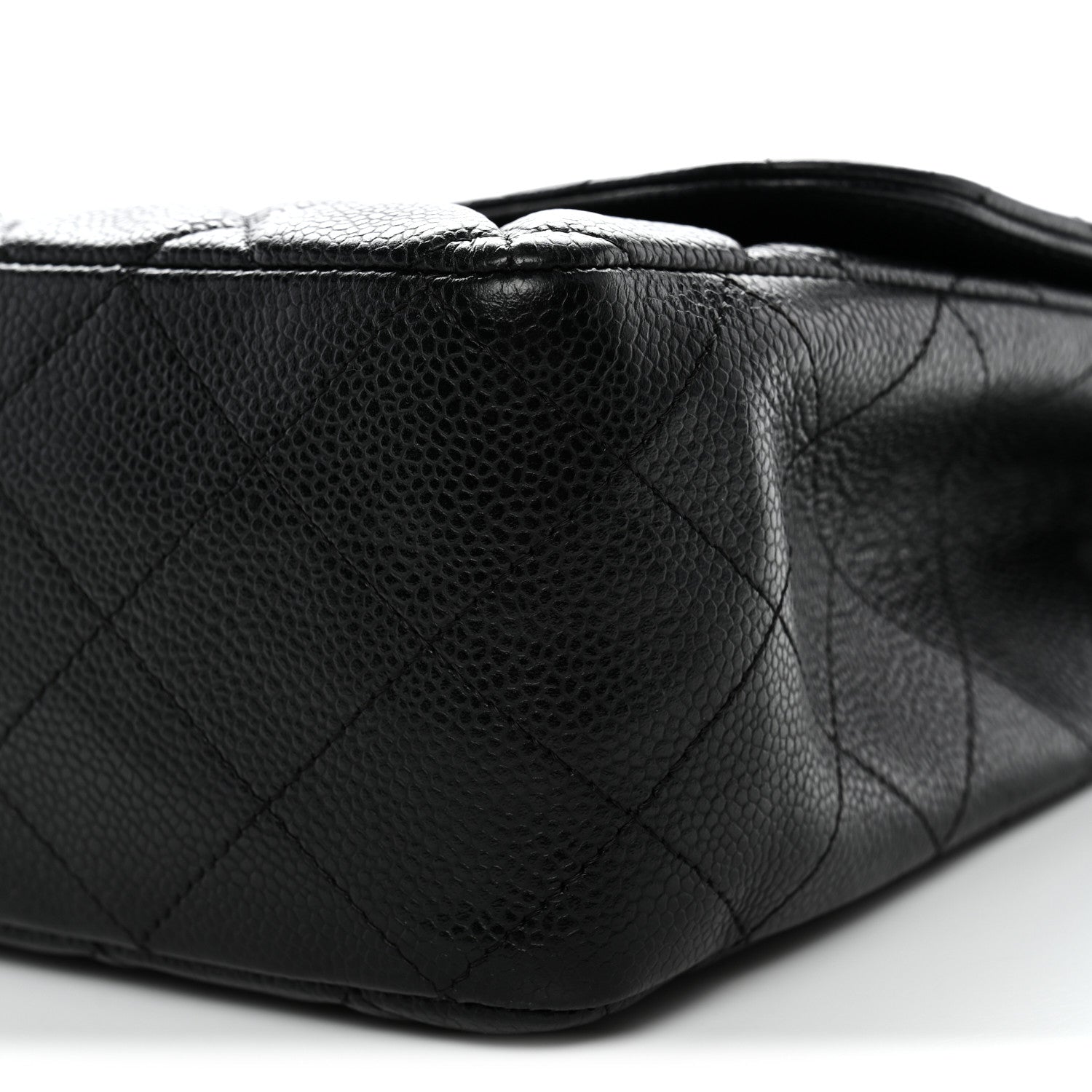 Caviar Quilted Jumbo Single Flap Black