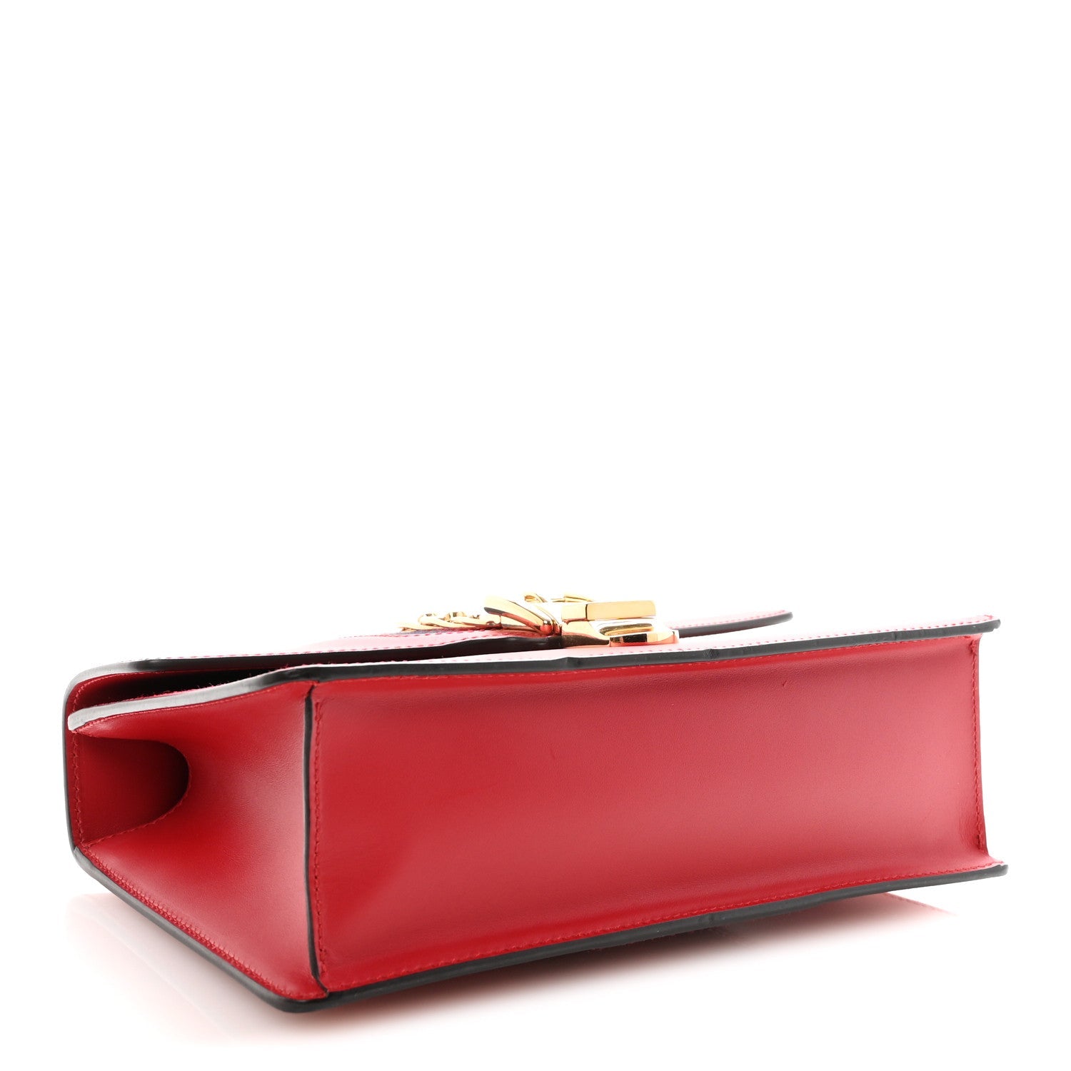 Calfskin Small Sylvie Shoulder Bag Hibiscus Red