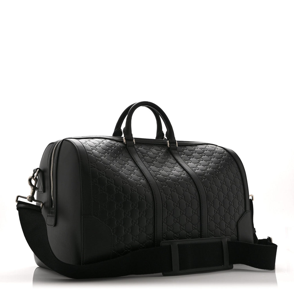 Guccissima Signature Medium Duffle Black