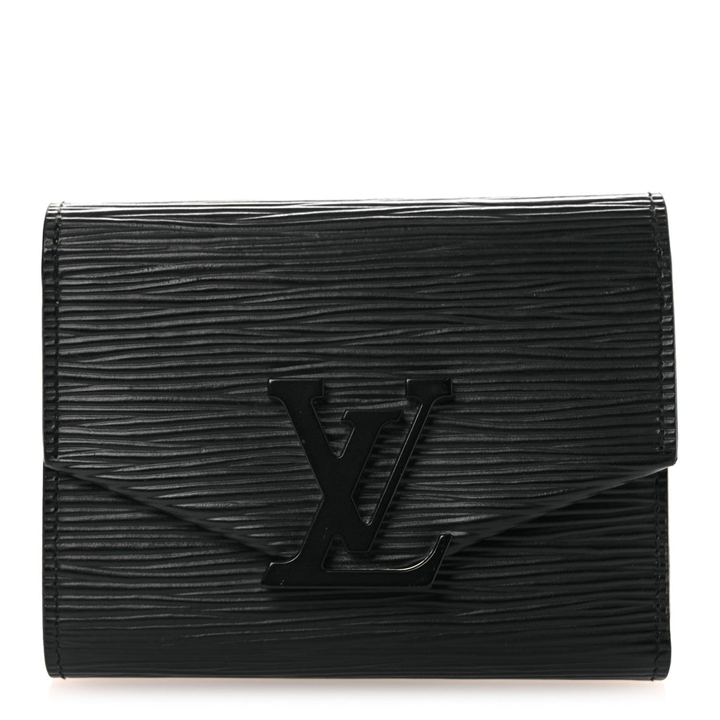 Epi Grenelle Compact Wallet Black