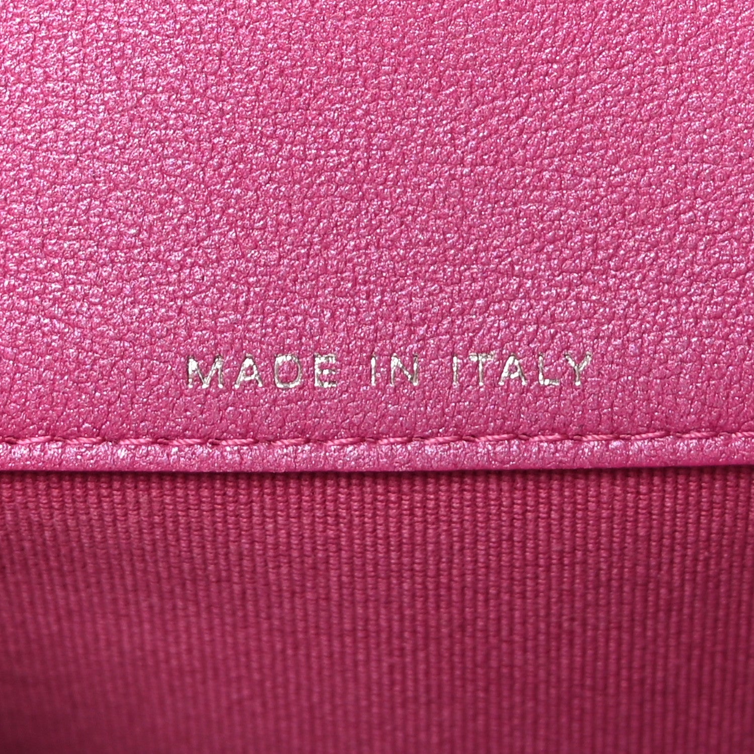 Patent Lambskin Quilted CC Hook  Holder Pink