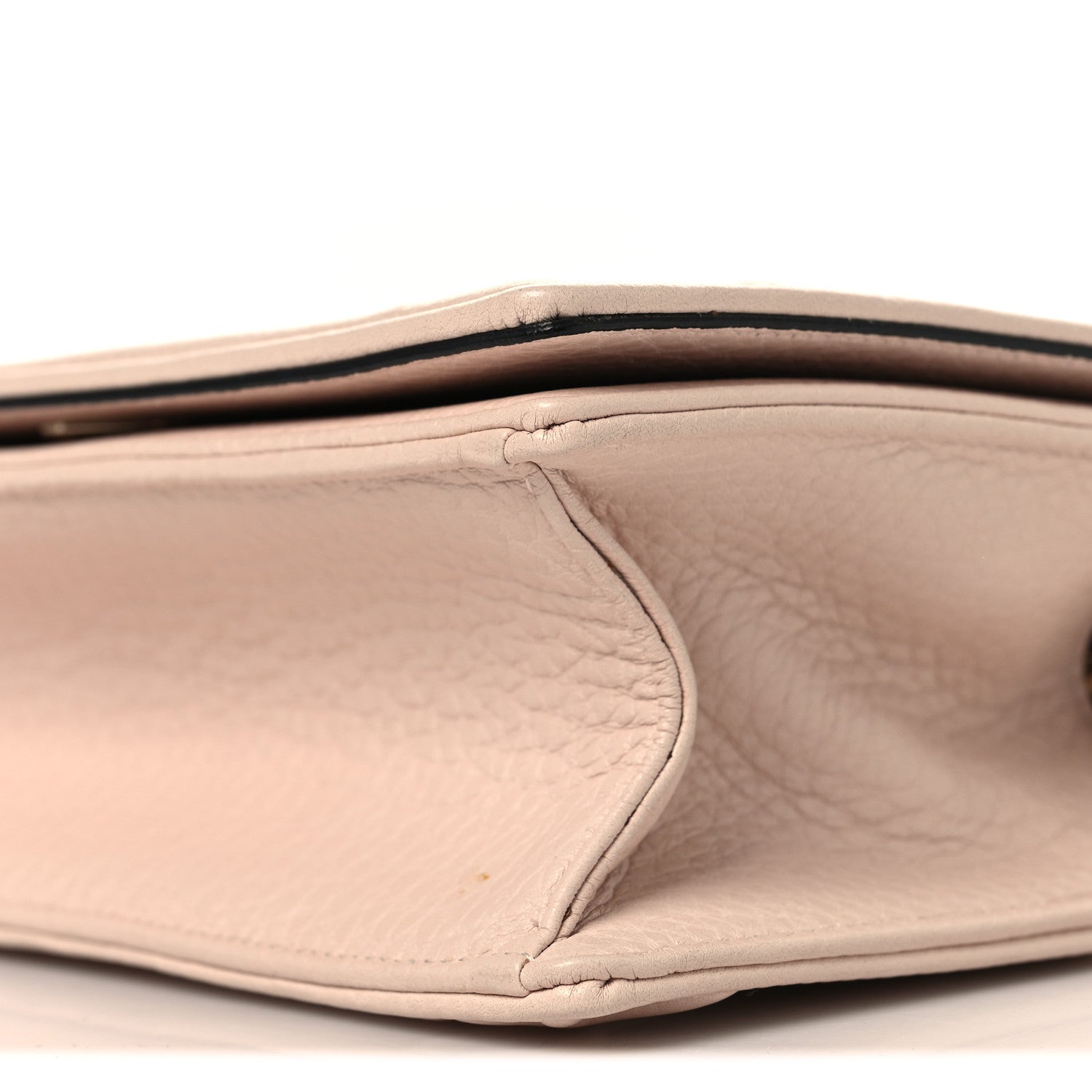 Grained Calfskin Small Diorama Flap Bag Pink
