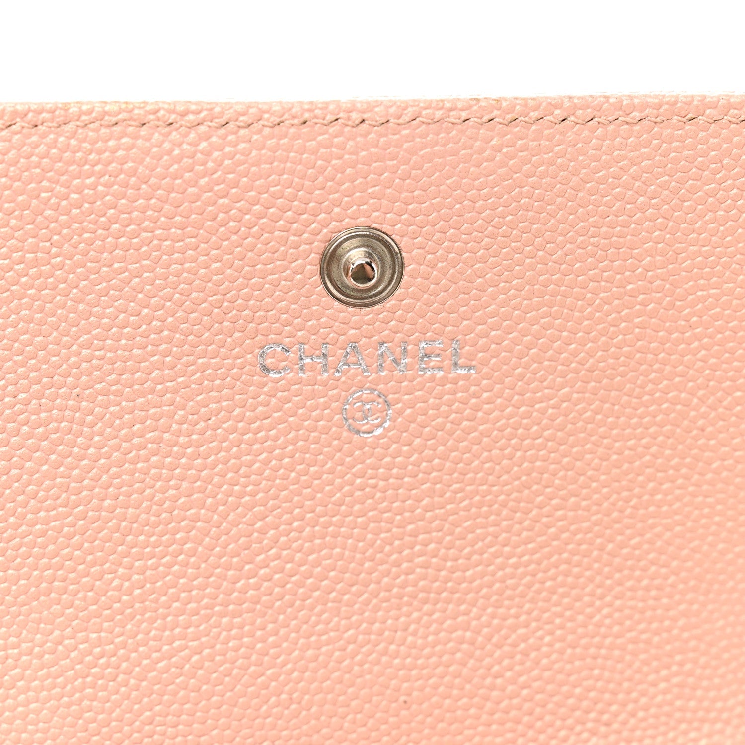 Metallic Caviar Chevron Quilted Vintage Mademoiselle Flap  Holder Pink