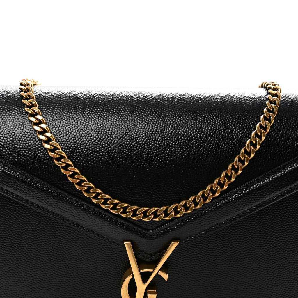 Grain De Poudre Monogram Cassandra Clasp Bag Black