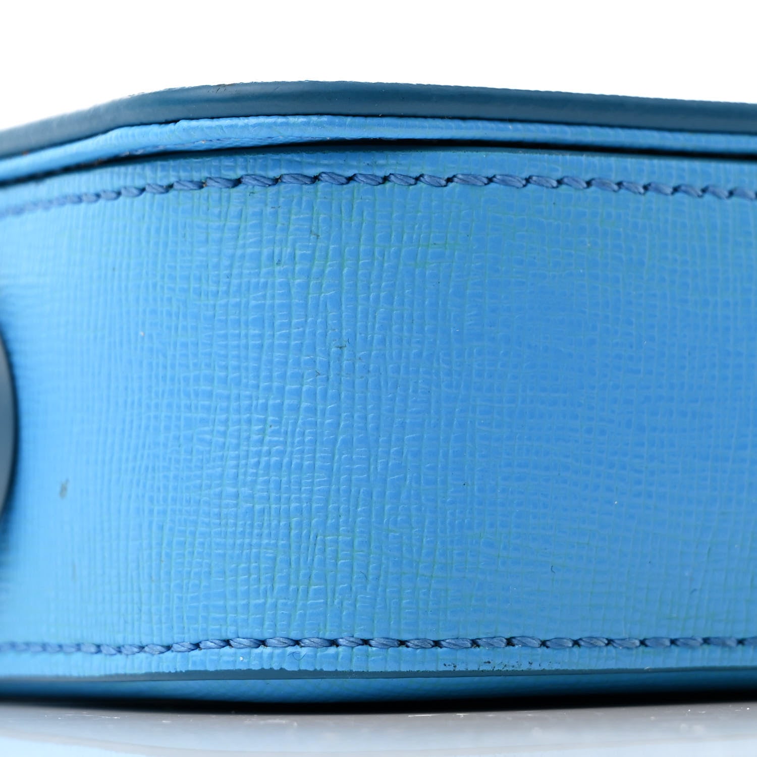Saffiano Striped Mini Diag Binder Clip Bag Blue
